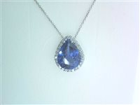 Halskette Ticchi Maurizio Dame DEEP BLUE in Weißgold Tanzanite 8.58 Ct GB01759 - GB01759